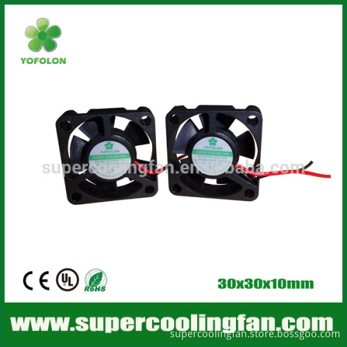 30x30x10mm 5V toyon cooling fan high flow 30mm dc electric fan